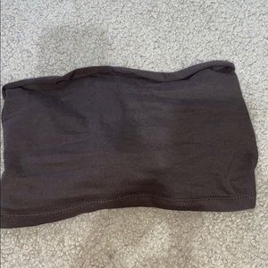 brown tube top
